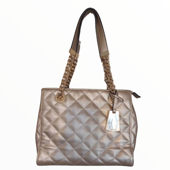 Aldo Quilted Shoulder Bag with Chain Strap - Picture 1 of 12